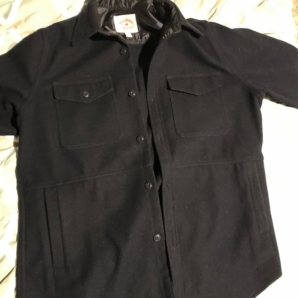 Brooks Brothers Red Fleece Dark Navy Wool Shirt Jacket
